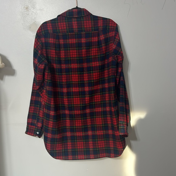 Vintage Pendleton Red 100% Wool Flannel Button Down Shirt 15.5 - Picture 3 of 4